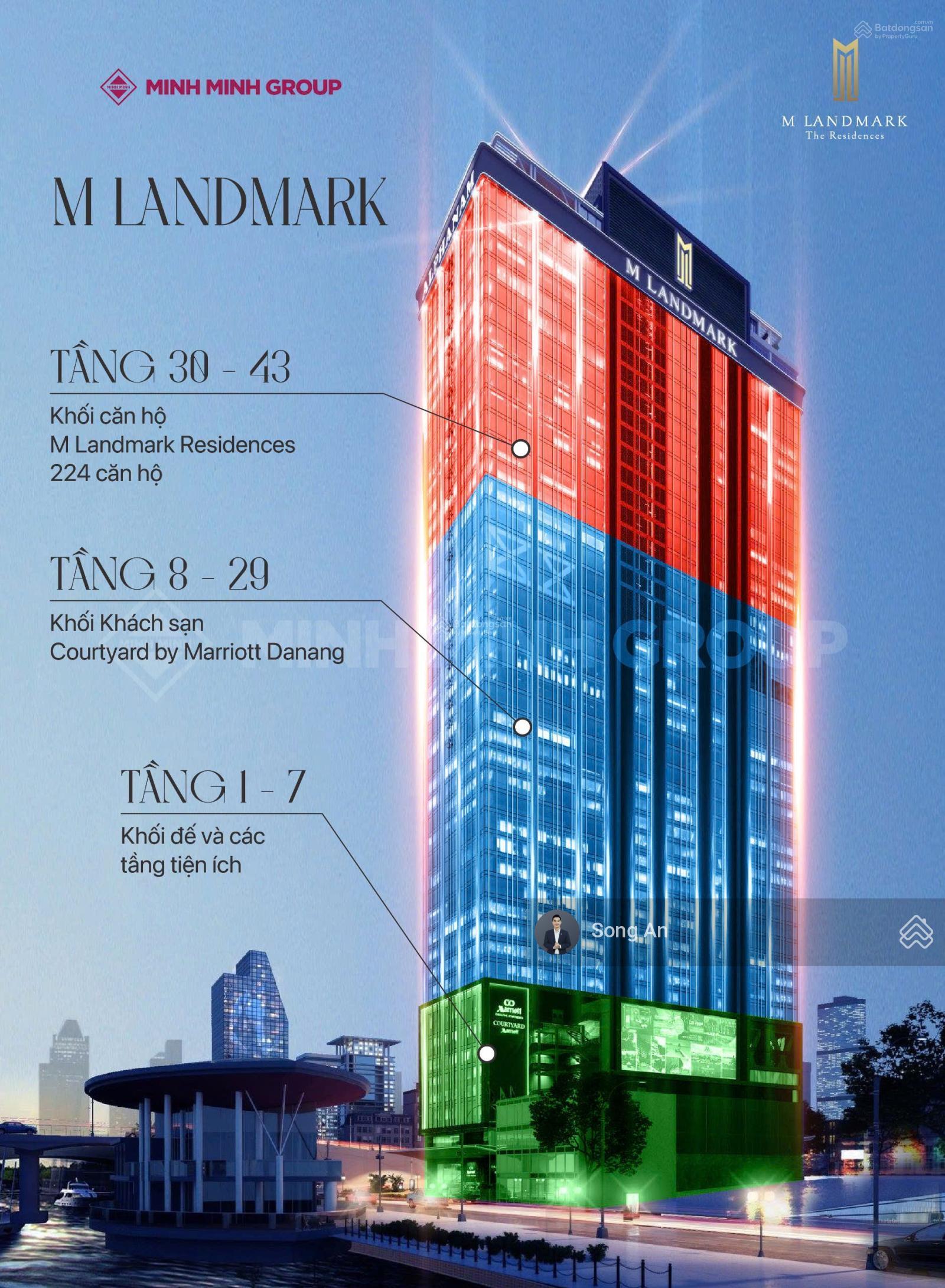 Căn hộ M Landmark Residences Đà Nẵng 88m² giá thỏa thuận - Không gian nghỉ dưỡng đẳng cấp