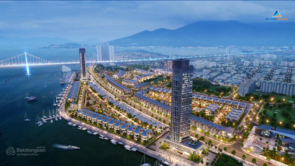 Bán nhà phố Marina Complex 144,6m² - 3,5 tầng - view sông Hàn, cầu Thuận Phước - giá chỉ 10,3 tỷ
