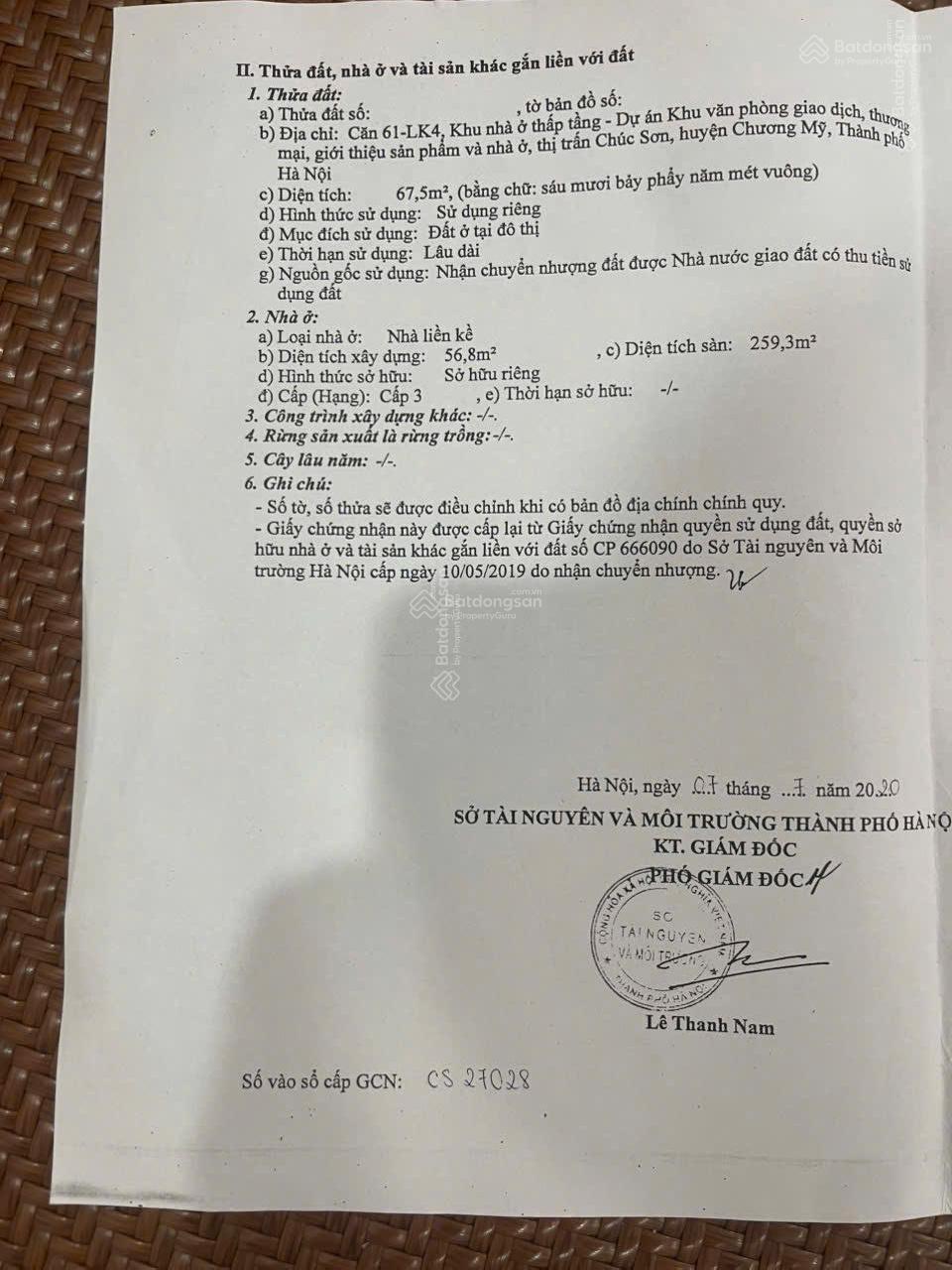 Bán BT đẹp xuất sắc 4,5 tầng, 67,5m2 tại Lộc Ninh Singashine, 10,5 tỷ, Chương Mỹ, HN