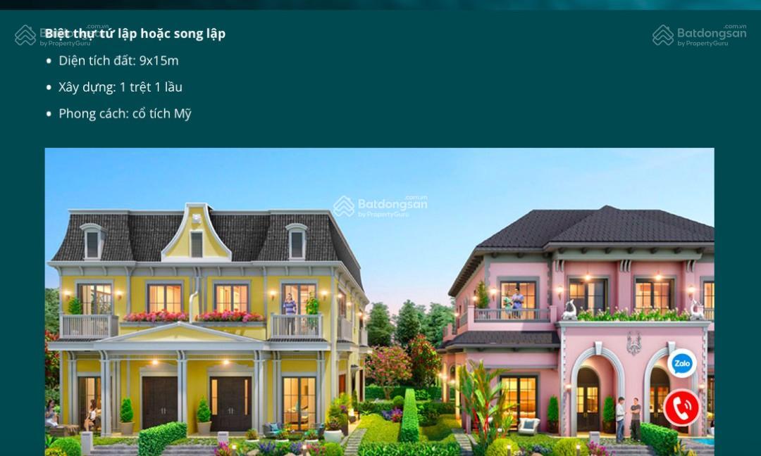 Biệt thự tứ lập Wonderland Hồ Tràm 135m² giá 8,5 tỷ - Cắt lỗ gần 2 tỷ ngay hôm nay!