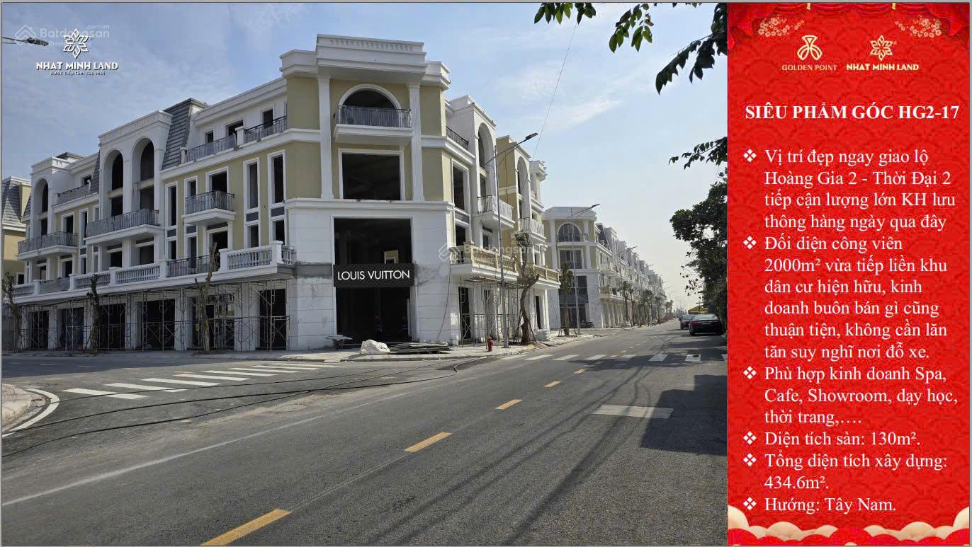 Shophouse Golden Point Hải Phòng 130m² giá 13.45 tỷ - Đầu tư sinh lời vững bền!