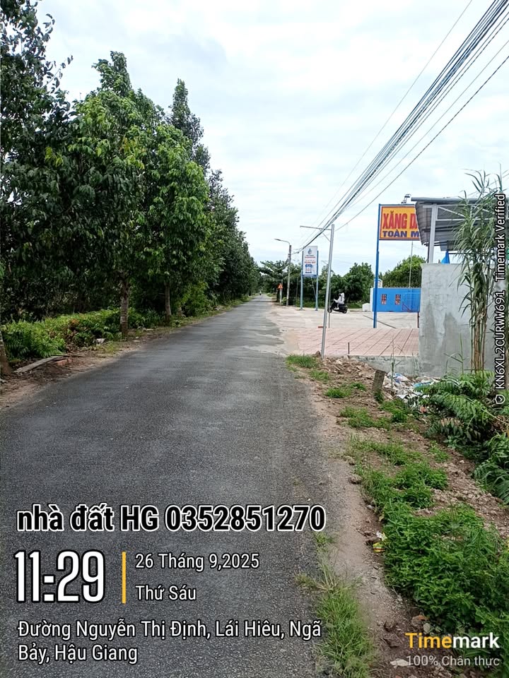 Đất nền đường Nguyễn Thị Định, Ngã Bảy 350m², chỉ 1 tỷ - Cơ hội đầu tư hấp dẫn!