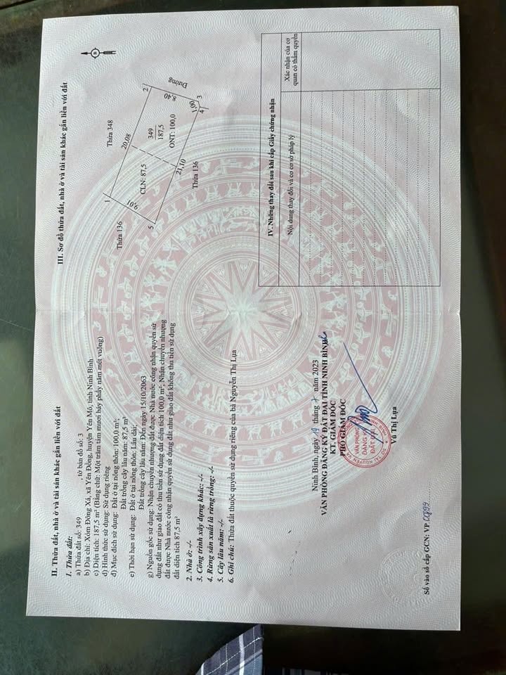 Đất nền Yên Đồng Yên Mô 9m² giá 600 triệu - Sổ hồng chính chủ, công chứng ngay!