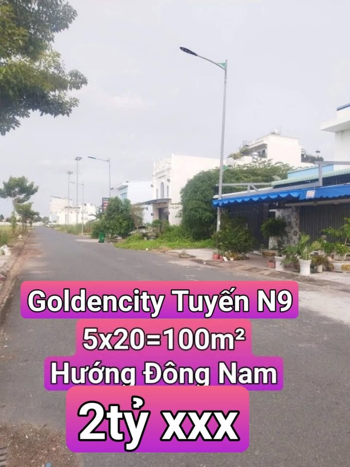 Đất nền Golden City An Giang 100m² giá chỉ 2.7 tỷ - Đầu tư sinh lời cao!