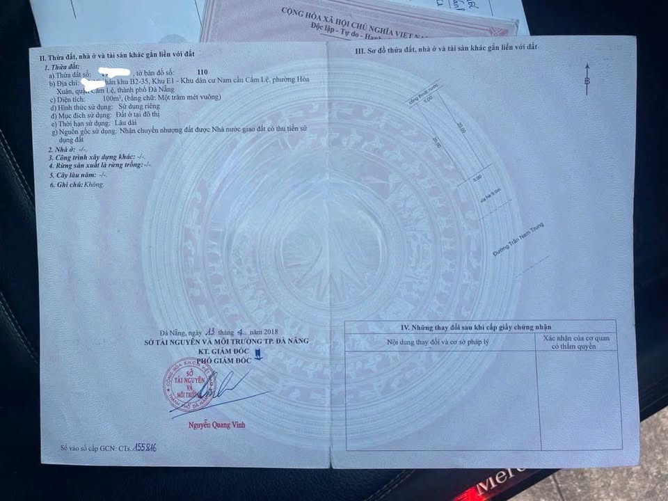 Đất nền Cẩm Lệ Đà Nẵng 200m² giá 16 tỷ - Khu vực tiềm năng đầu tư!