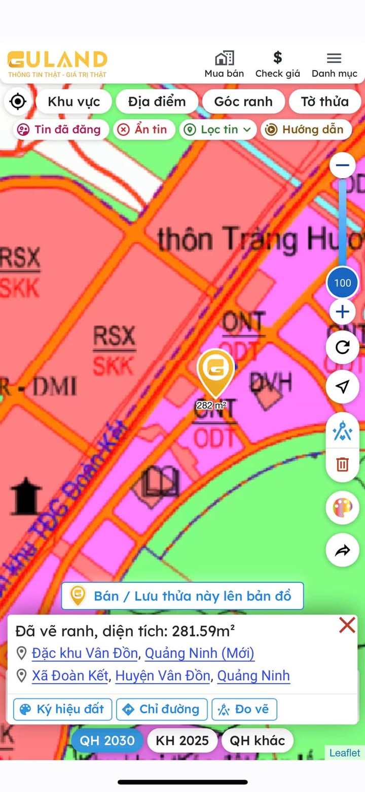 Đất nền thổ cư Vân Đồn 282m² - Tiềm năng sinh lời cao, giá chỉ 1x triệu!