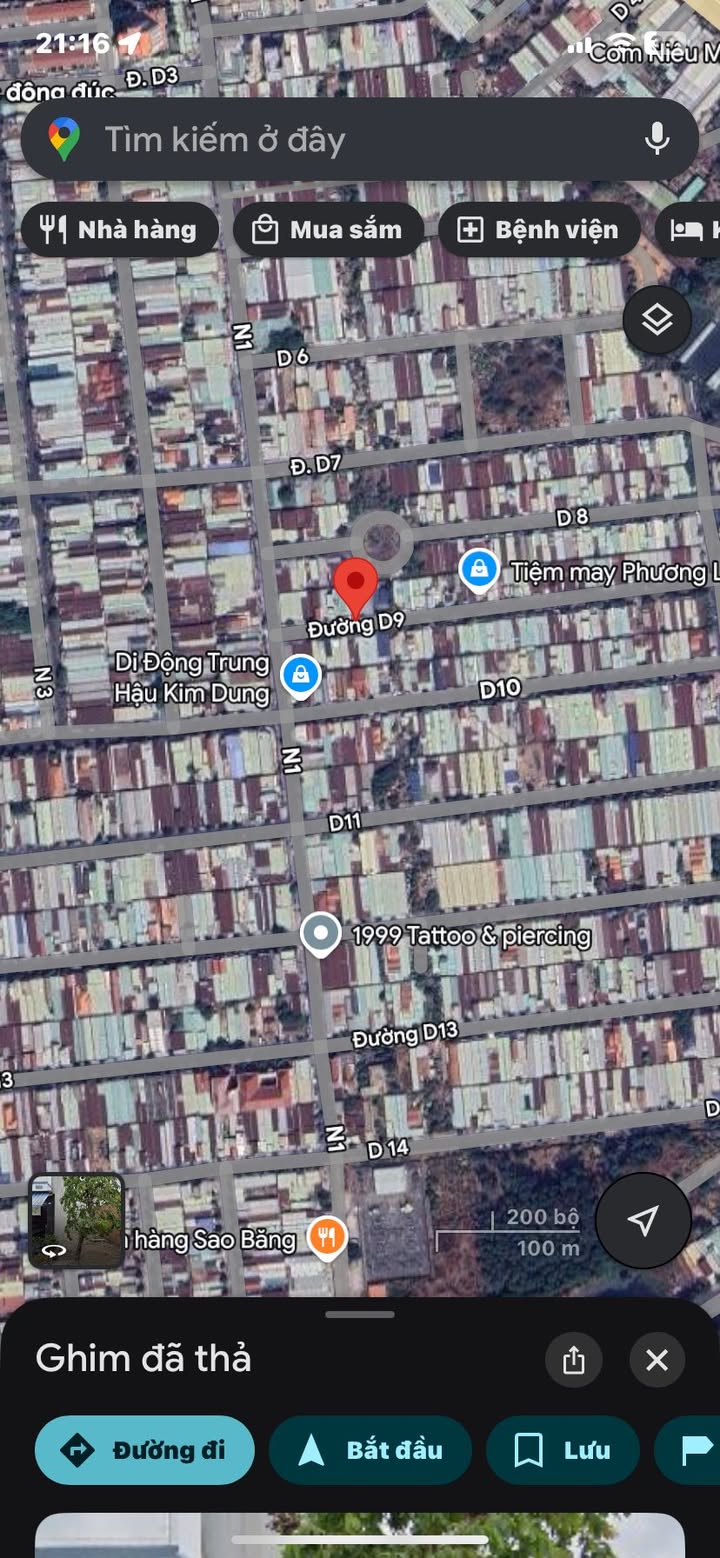 Đất thổ cư Bến Cát 100m² giá 2.2 tỷ - Vị trí cực đẹp ngay mặt tiền D9!