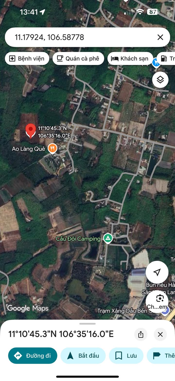 Đất ấp Cầu Đôi, Lai Hưng, Bàu Bàng 1100m² giá 1.2 tỷ - Đầu tư sinh lời ngay!