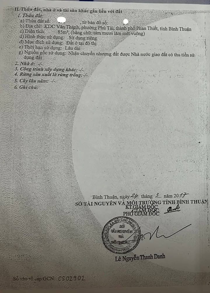 Đất thổ cư 85m² đường Phan Kế Bính, Phan Thiết - Giá chỉ 2.8 tỷ, bớt lộc cho khách thiện chí!