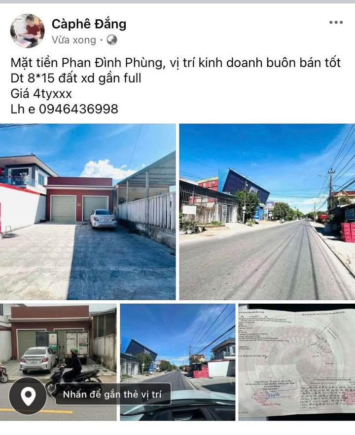 FrontHouse Mặt tiền Phan Đình Phùng 120m² giá 4 tỷ - Vị trí kinh doanh đắc địa!