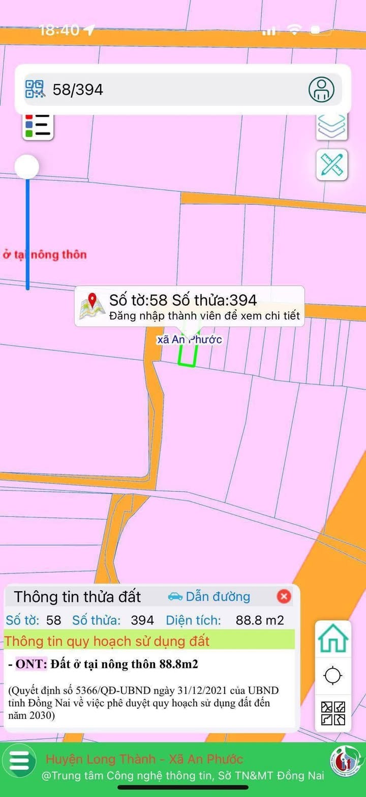 Đất nền An Phước Long Thành 90m² giá 1.8 tỷ - Cơ hội đầu tư hấp dẫn!