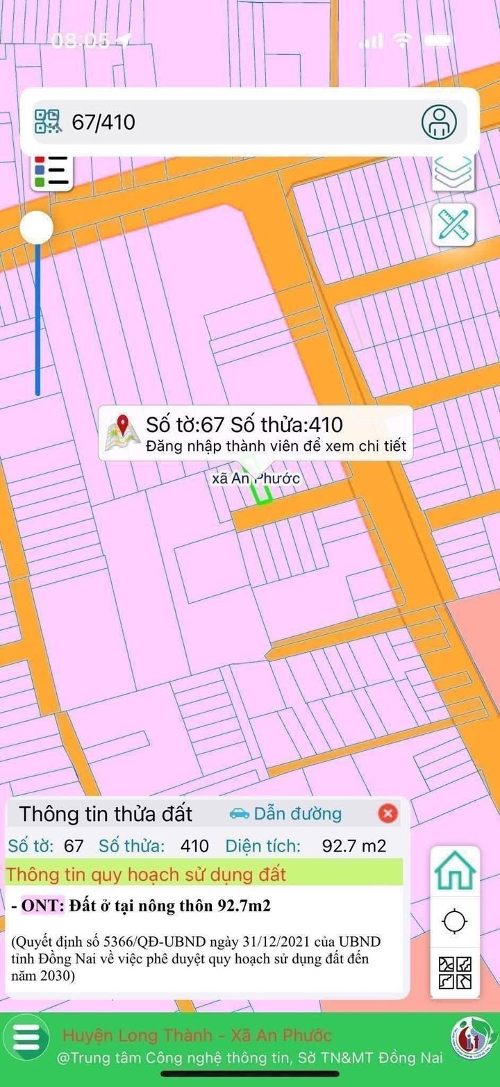 Đất nền Khu K+, An Phước, 92m² giá 3 tỷ - Pháp lý rõ ràng, tiện ích đầy đủ!