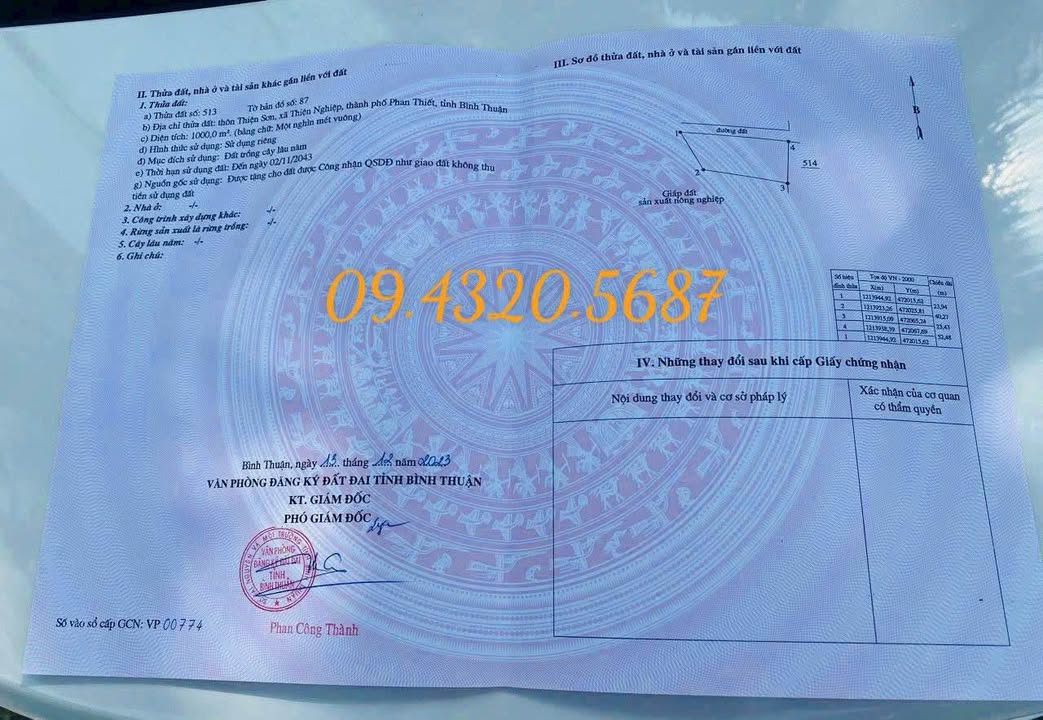 Đất nền Thiện Nghiệp - Phan Thiết 1.000m² - Giá đầu tư tốt, gần biển!