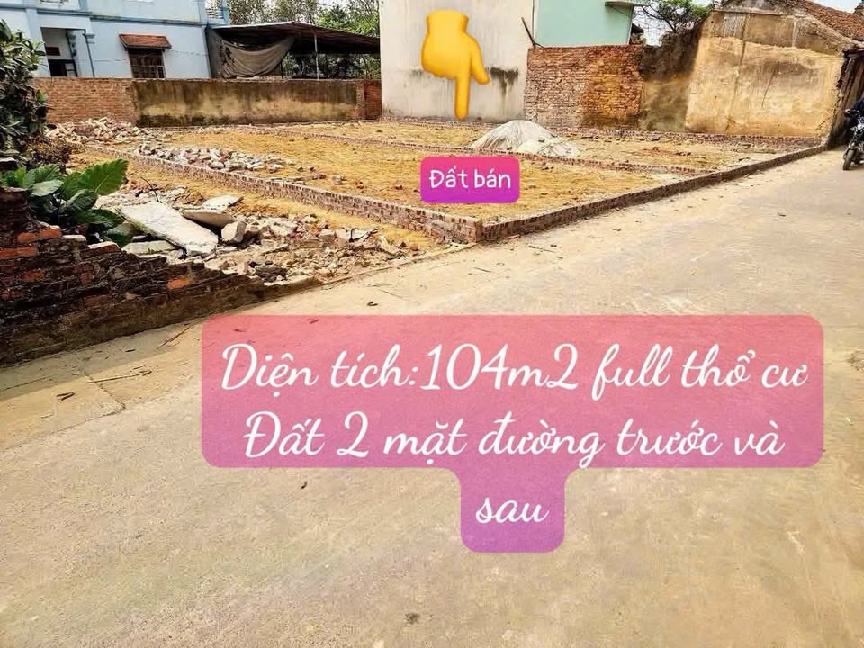 Đất thổ cư 104m² tại xã Sóc Sơn giá 3 tỷ - Vị trí đẹp, đầu tư sinh lời!