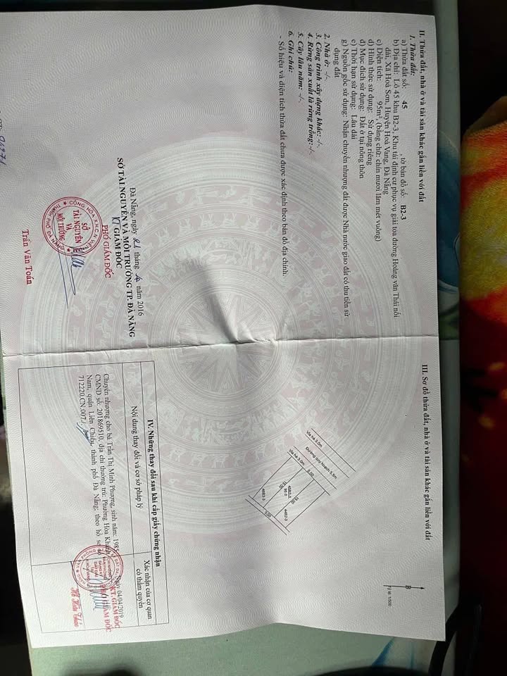 Đất nền khu TĐC Hoàng Văn Thái, Đà Nẵng 95m² giá 2.4 tỷ - Cơ hội đầu tư hấp dẫn!