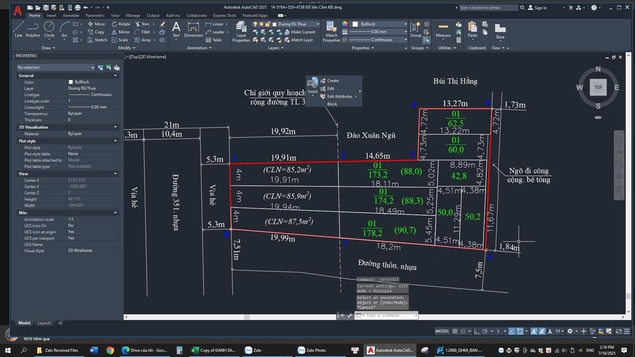 Đất nền Hồng Thái An Dương 500m² giá 16 tỷ - Sổ hồng chính chủ, mặt đường 351!