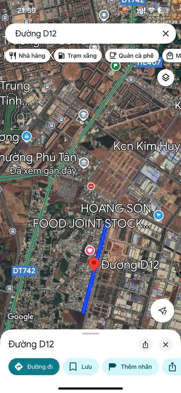 Đất nền góc D12 + N7, Phú Tân, 506m² giá 19 tỷ - Vị trí kinh doanh đắc địa!