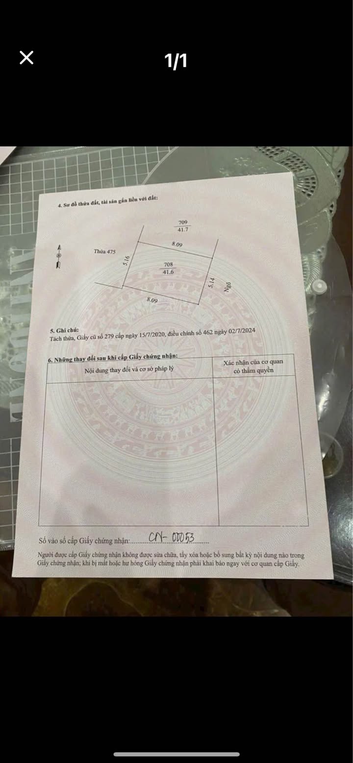 Đất Cẩm Thượng Hải Dương 41.6m² giá 1 tỷ - Ô tô vào tận nơi!