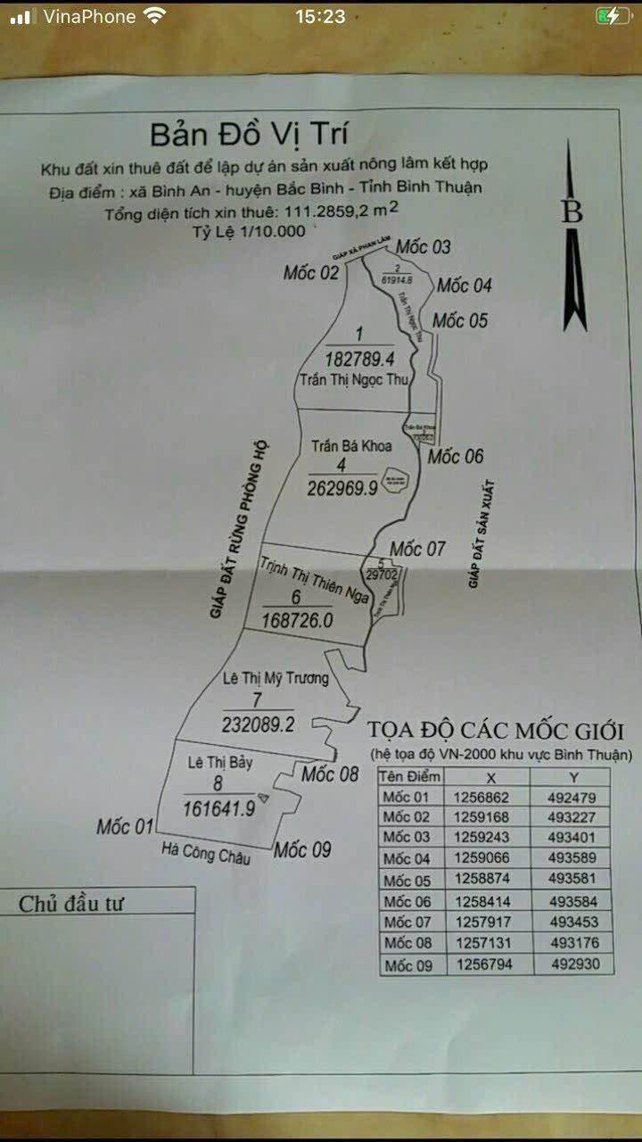 Đất nông nghiệp 111 mẫu tại Bắc Bình, Bình Thuận - Đầu tư sinh lời cao!