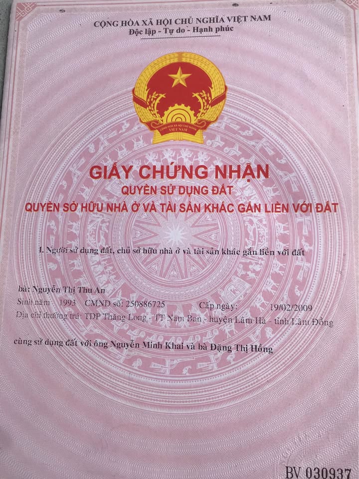 Đất thổ cư 70m² tại Thị trấn Nam Ban - Giá chỉ 1.736 tỷ - Cơ hội đầu tư hấp dẫn!