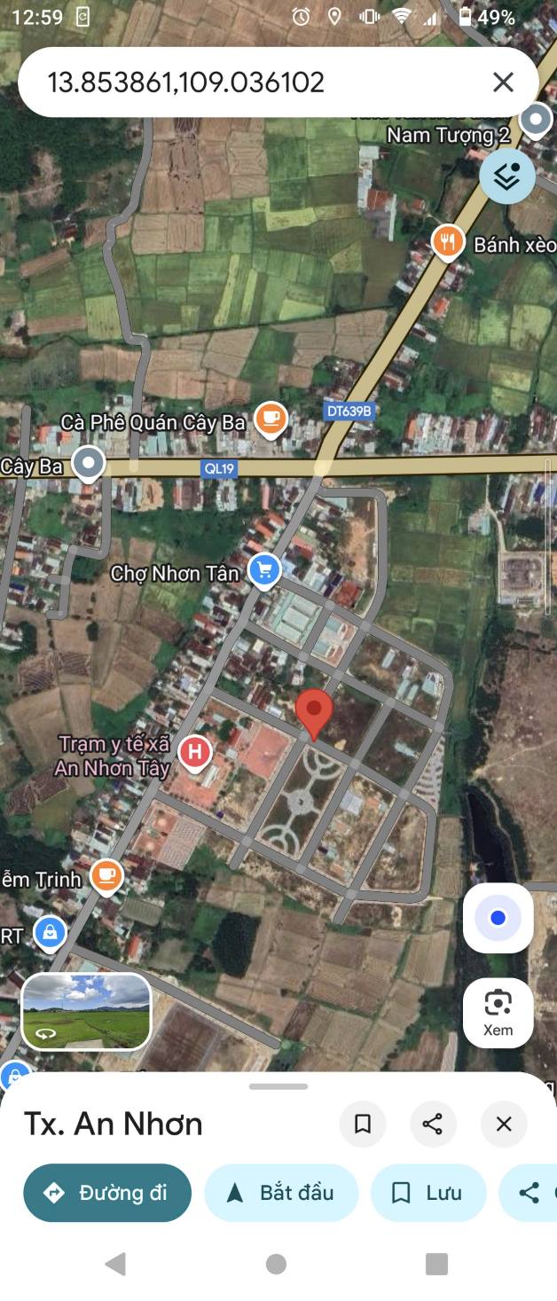 Đất nền Nhơn Tân, An Nhơn 161m² giá 1.1 tỷ - Sổ hồng chính chủ!