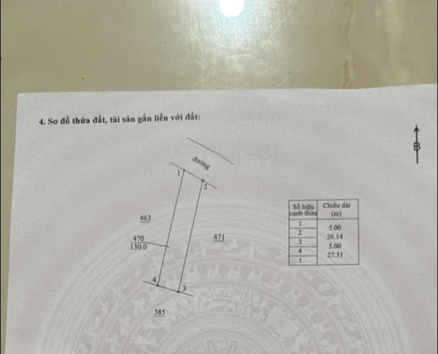 Đất thổ cư Tứ Yên Sông Lô 130m² giá 1.5 tỷ - Đầu tư sinh lời ngay!