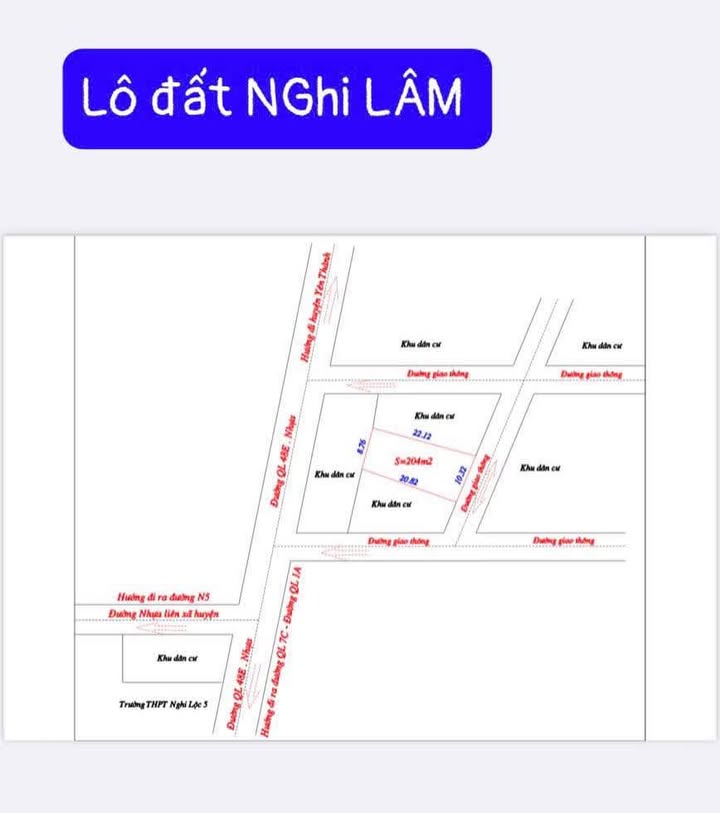 Đất nền Nghi Lộc 204m² giá 900 triệu - Cơ hội đầu tư tuyệt vời!