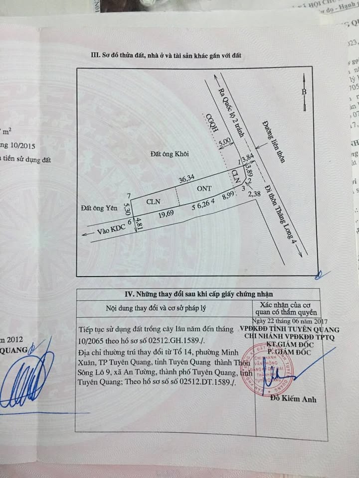 Đất nền phường An Tường, Tuyên Quang 214m² - Lô góc hai mặt tiền đẹp