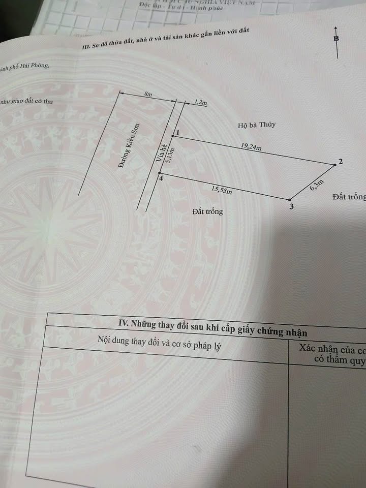 Đất Kiều Sơn Hải Phòng 89m² giá thỏa thuận - Mặt tiền rộng cho kinh doanh!