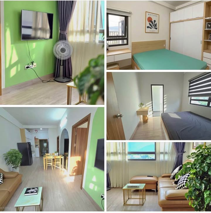 Căn hộ cho thuê Chung cư Hà Quang SSH07 Nha Trang 53m² - View sông đẹp, nội thất mới!