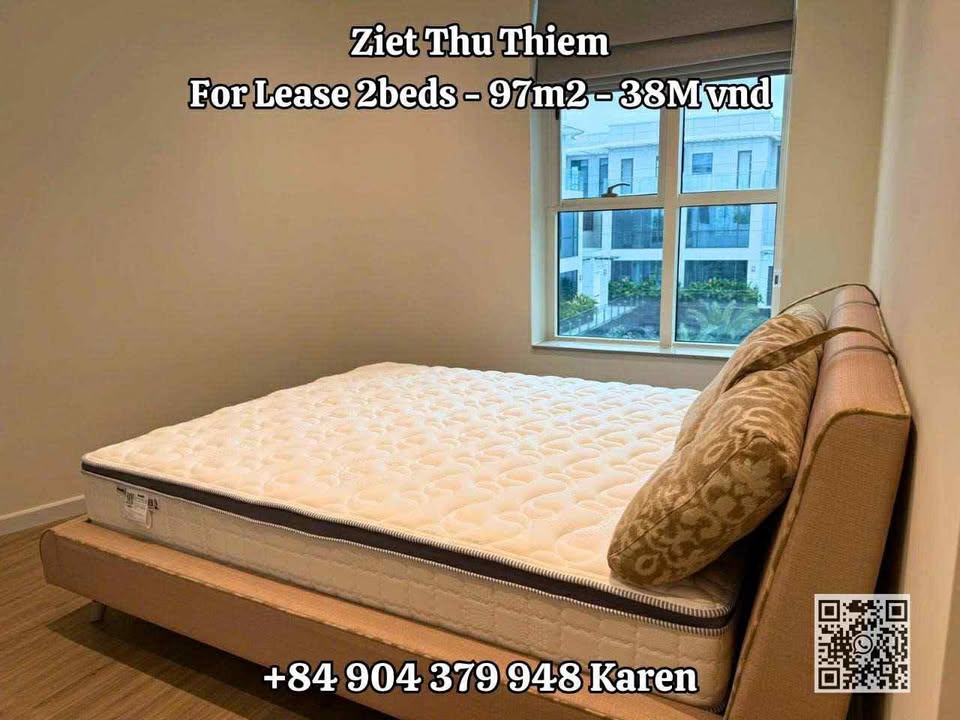Căn hộ ZIET Thủ Thiêm 93m² giá 38 triệu - Nội thất cao cấp, view đẹp!