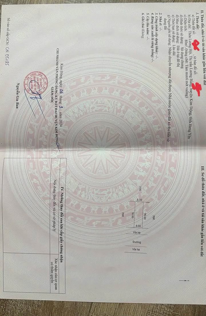 Bán đất Lương Hội, Lương Bằng, Hưng Yên 80m² - Giá tốt, sổ đỏ chính chủ!