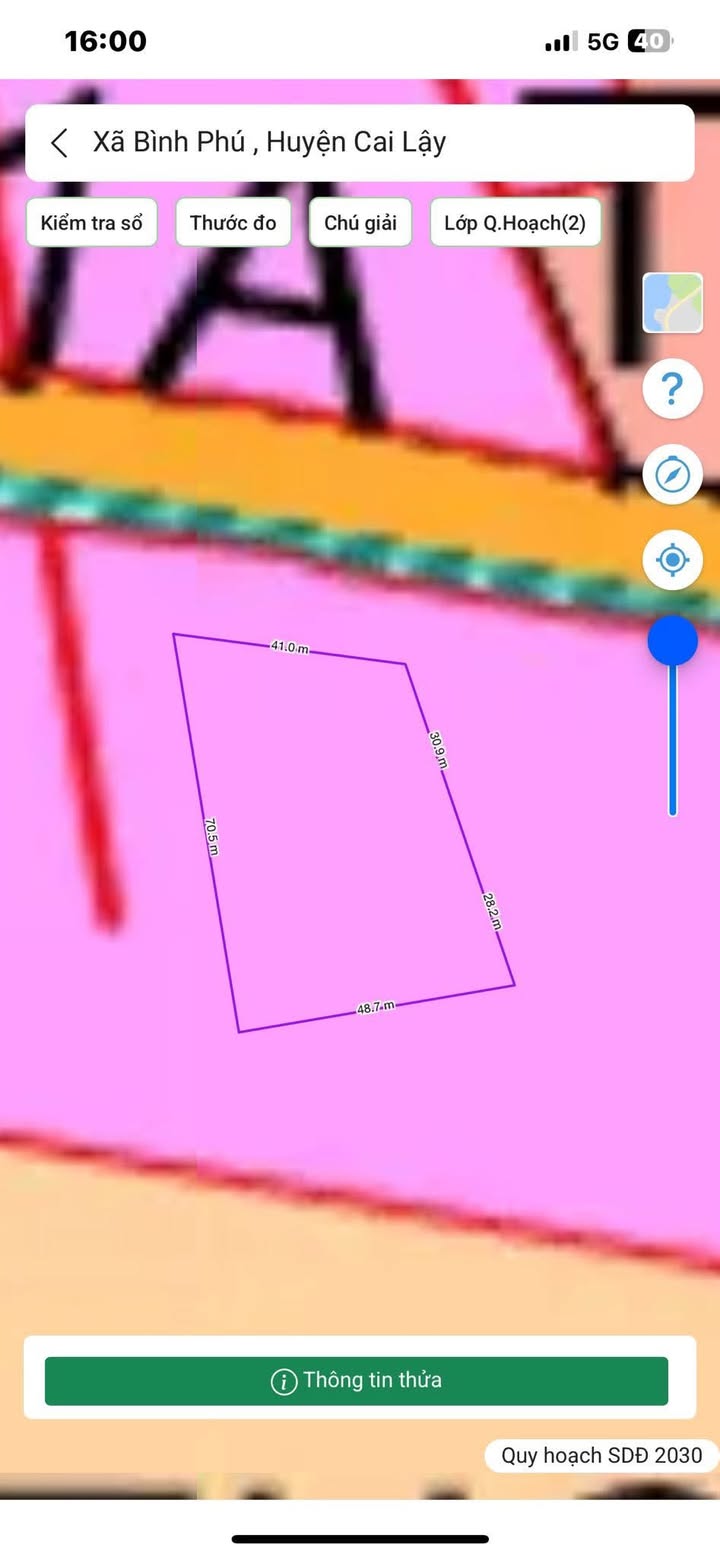 Đất mặt tiền Quốc lộ 1A, Bình Phú, Cái Lậy, Tiền Giang 2785m² - Vị trí đắc địa, giá thỏa thuận!