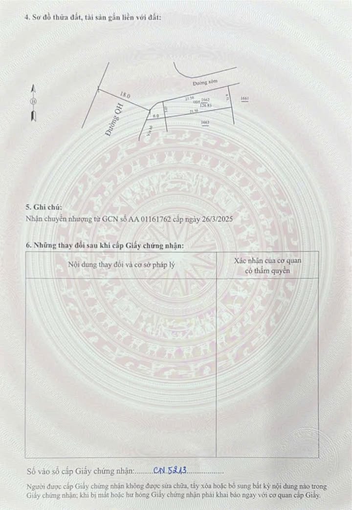 Bán lô đất đẹp MB 1036 Đại Đô Thị Đông Sơn 126m² - Đầu tư sinh lời ngay!
