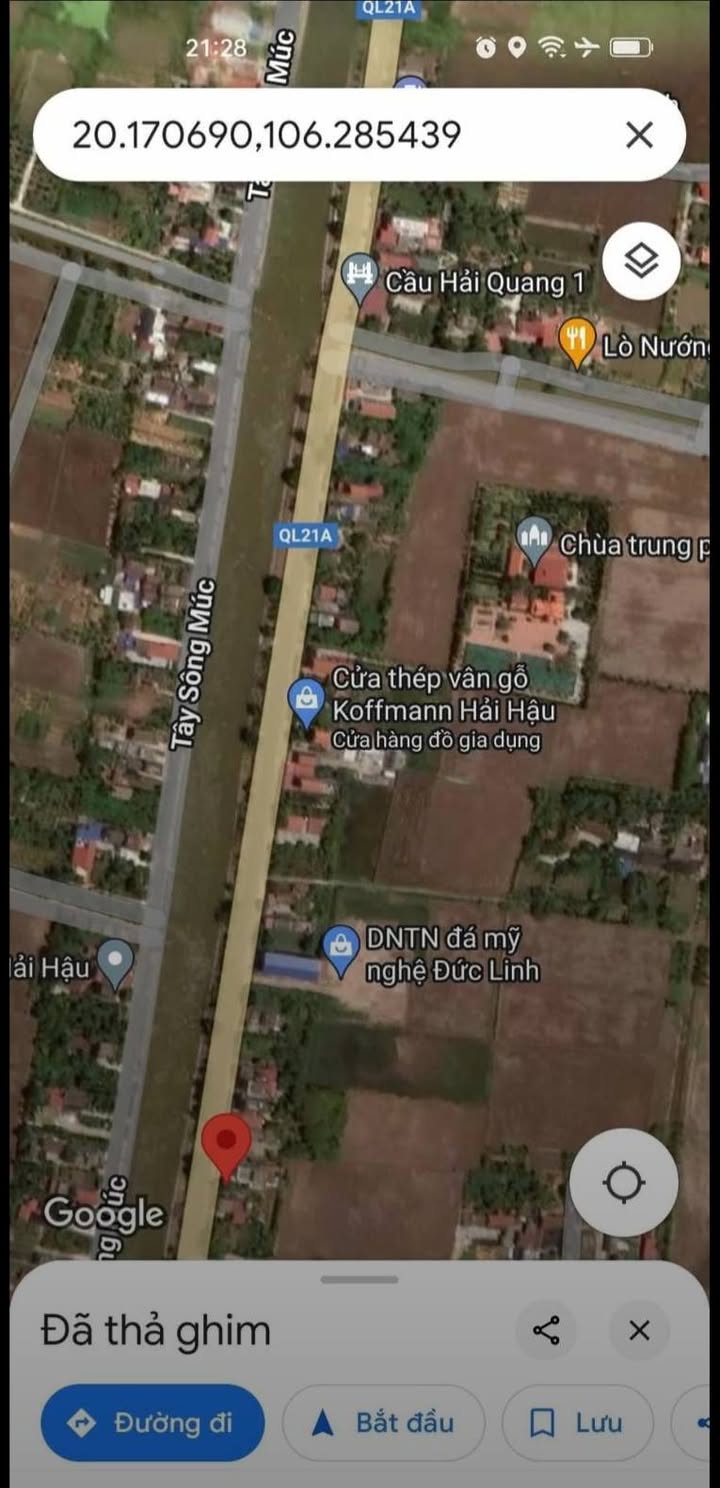 Đất nền Quốc lộ 21A xã Hải Quang 120m² giá 1.49 tỷ - Pháp lý rõ ràng, sổ đỏ chính chủ!