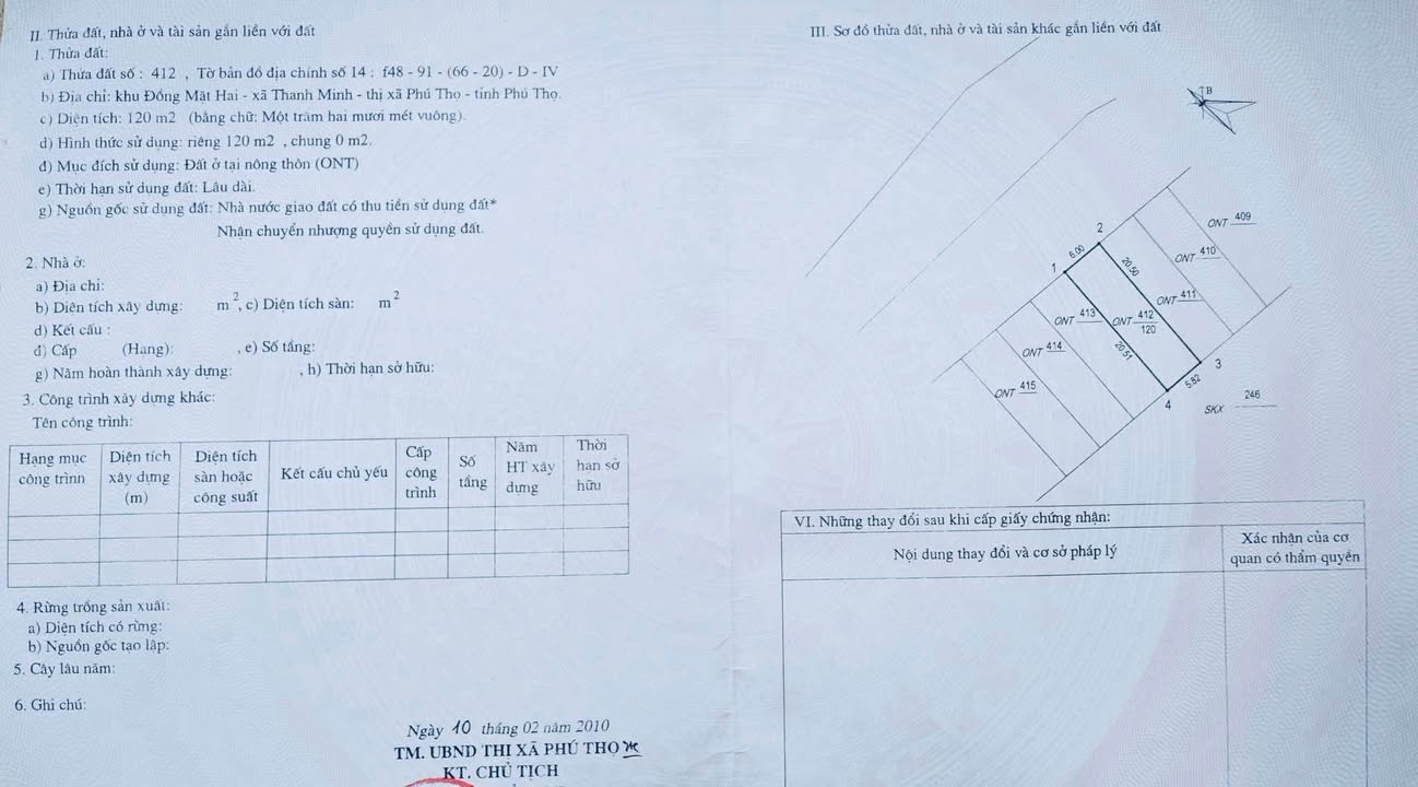 Đất liền kề Âu Cơ, Phú Thọ 240m² giá 1.55 tỷ - Đầu tư sinh lời ngay!
