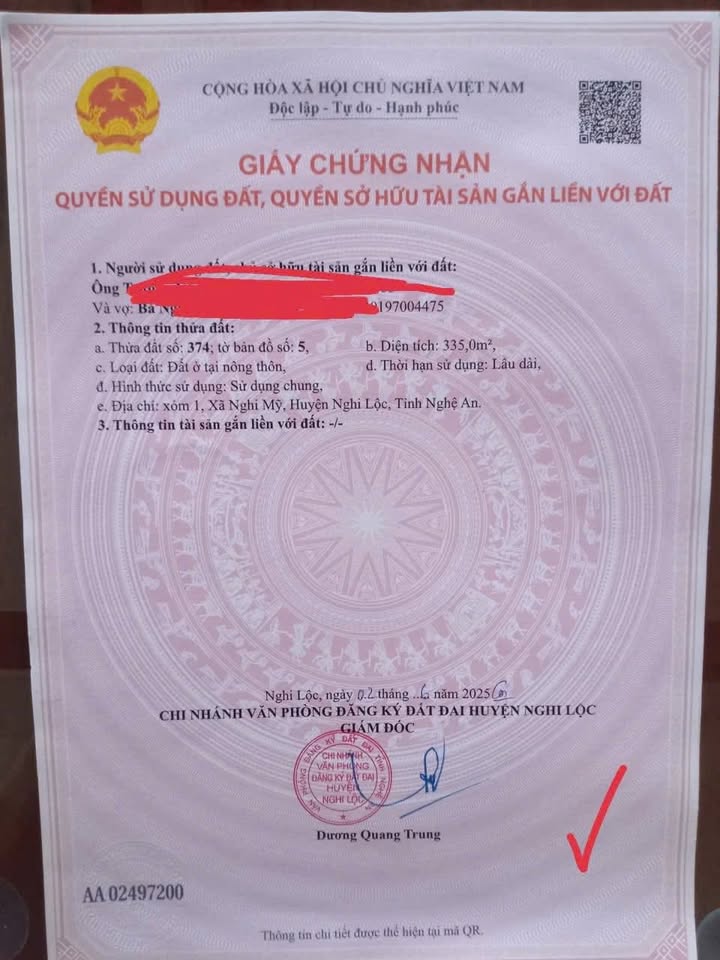 Đất thổ cư xóm 1 Nghi Mỹ, 12m mặt tiền, giá chỉ 3 tỷ - Cơ hội đầu tư tuyệt vời!