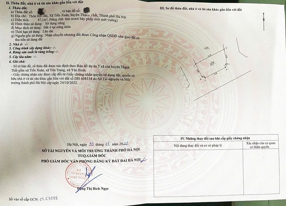 Đất lô góc 87.1m² tại Tiến Xuân - Vị trí đắc địa gần ĐHQG