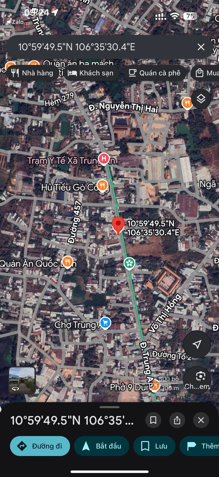 Đất nền mặt tiền đường Trung An, Củ Chi 1800m² giá 25.2 tỷ - Đầu tư sinh lời ngay!