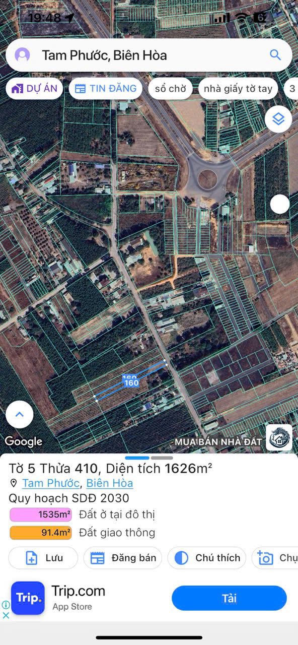 Đất nền mặt tiền Nguyễn Khắc Hiếu, Biên Hoà 1600m² giá 5 tỷ - Cơ hội đầu tư sinh lời!