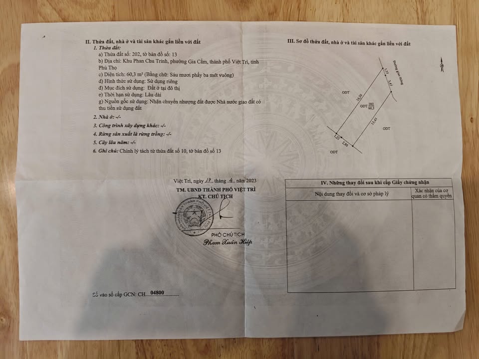 Đất nền Phan Chu Trinh, Việt Trì 60.3m² giá 3 tỷ - Vị trí trung tâm đắc địa!
