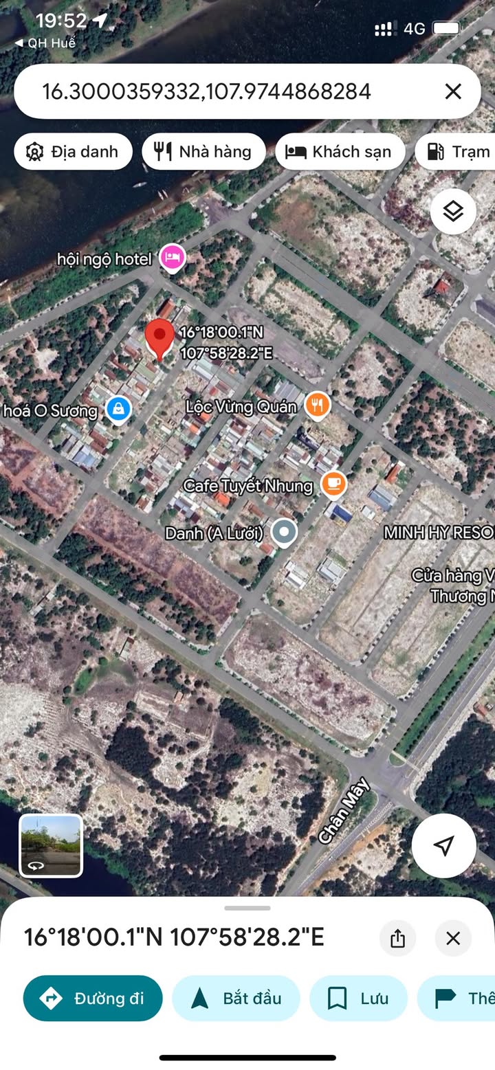 Đất tái định cư Lộc Vĩnh 168m² giá 1.75 tỷ - Cơ hội đầu tư sinh lời cao!