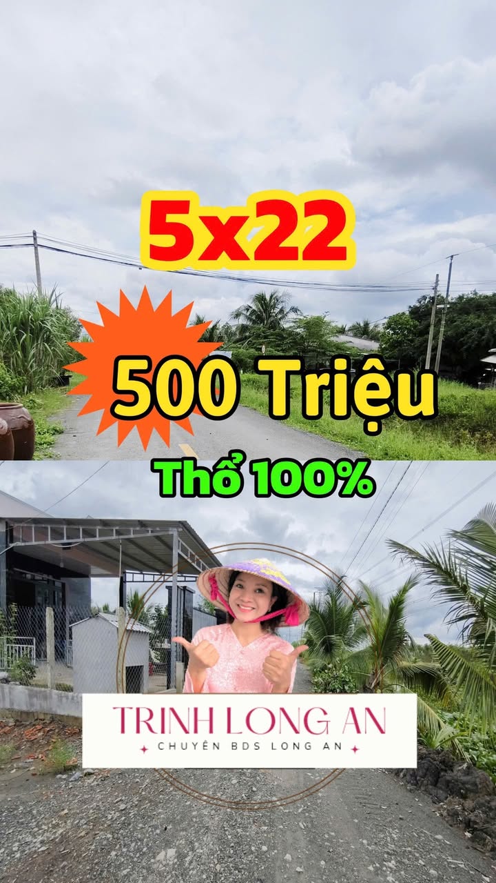 Đất thổ cư Hòa Khánh Tây 110m² giá chỉ 500 triệu - Cơ hội đầu tư sinh lời!
