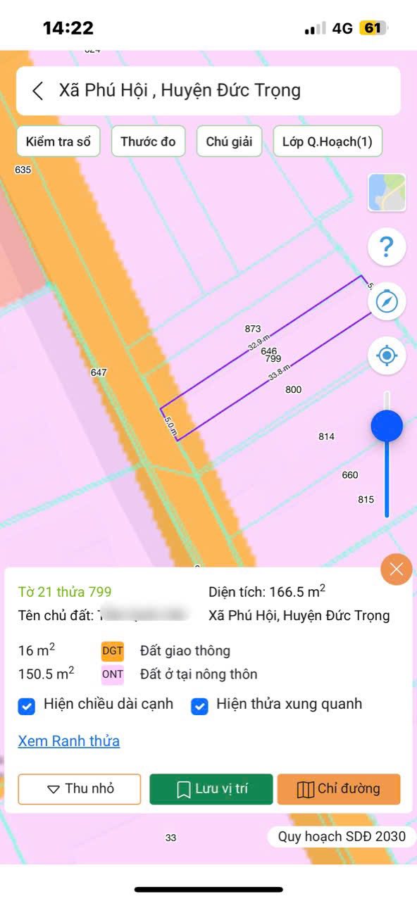 Đất nền Phú Hoà, Đức Trọng 165m² giá 1.4 tỷ - Cơ hội đầu tư tuyệt vời!