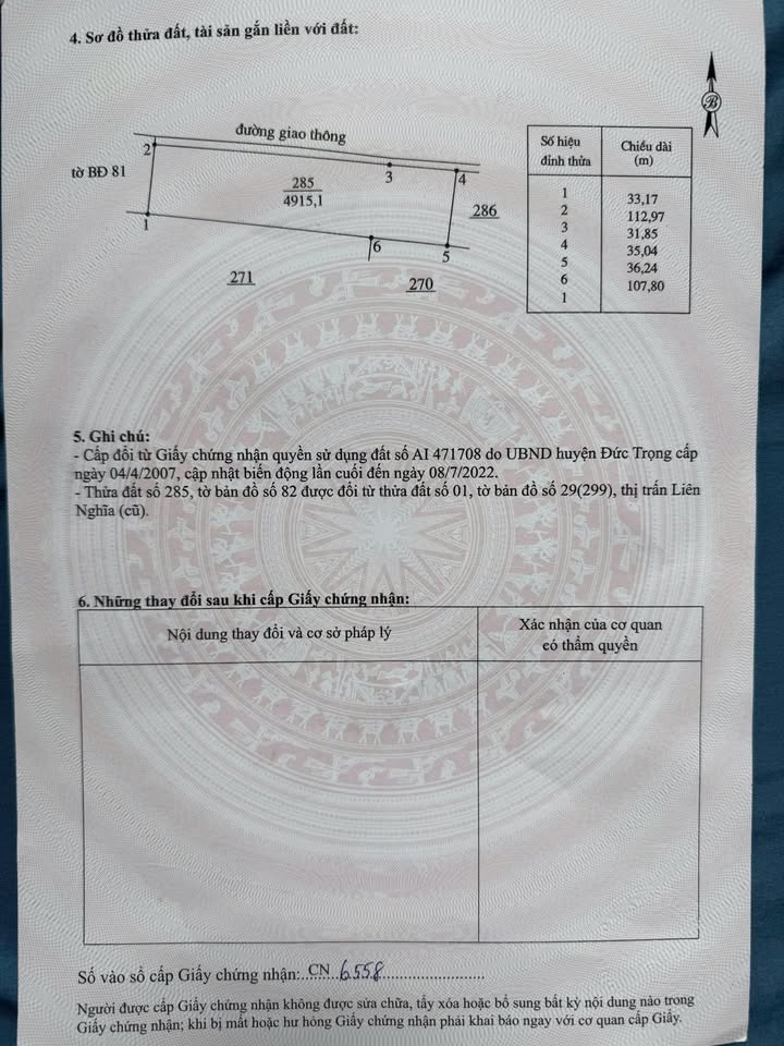 Đất nền Liên Nghĩa, Đức Trọng 4910m² - Đầu tư sinh lời, giá chỉ 1.7 tỷ!