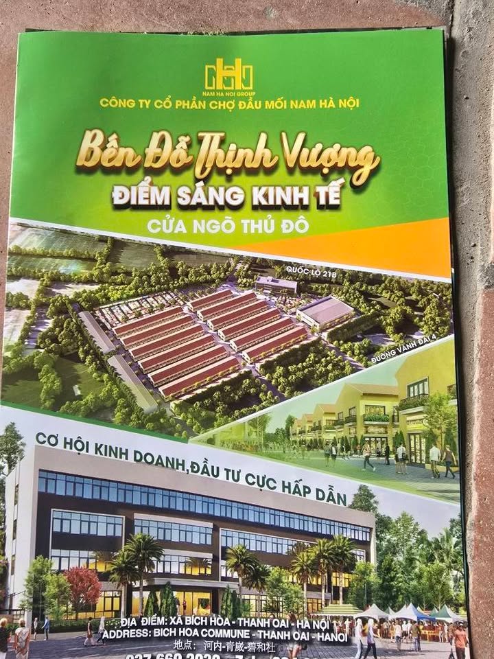 Shophouse Bích Hòa Thanh Oai 48m² giá 3.135 tỷ - Kinh doanh thuận lợi ngay chợ đầu mối!
