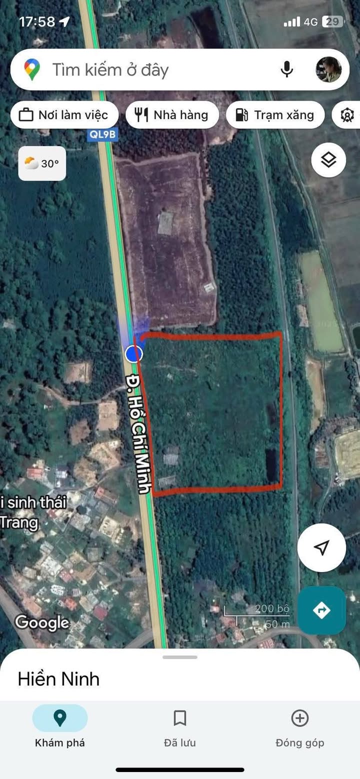 Đất thương mại mặt tiền đường mòn Hồ Chí Minh, Quảng Ninh, 2,2ha giá 1 tỷ - Cơ hội đầu tư sinh lời!