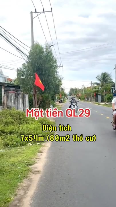 Đất mặt tiền Quốc lộ 29 Tuy Hòa 378m² giá 2.1 tỷ - Đầu tư sinh lời ngay!