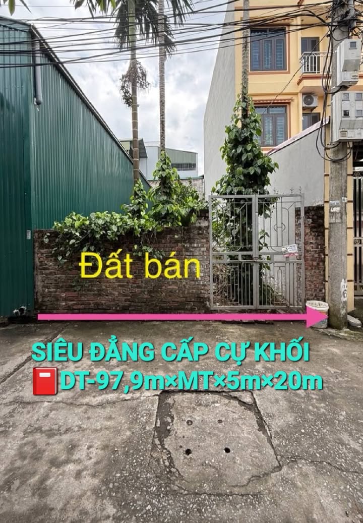 Đất nền Cự Khối Long Biên 97.9m² giá 10 tỷ - Sổ đỏ chính chủ, vị trí đắc địa!