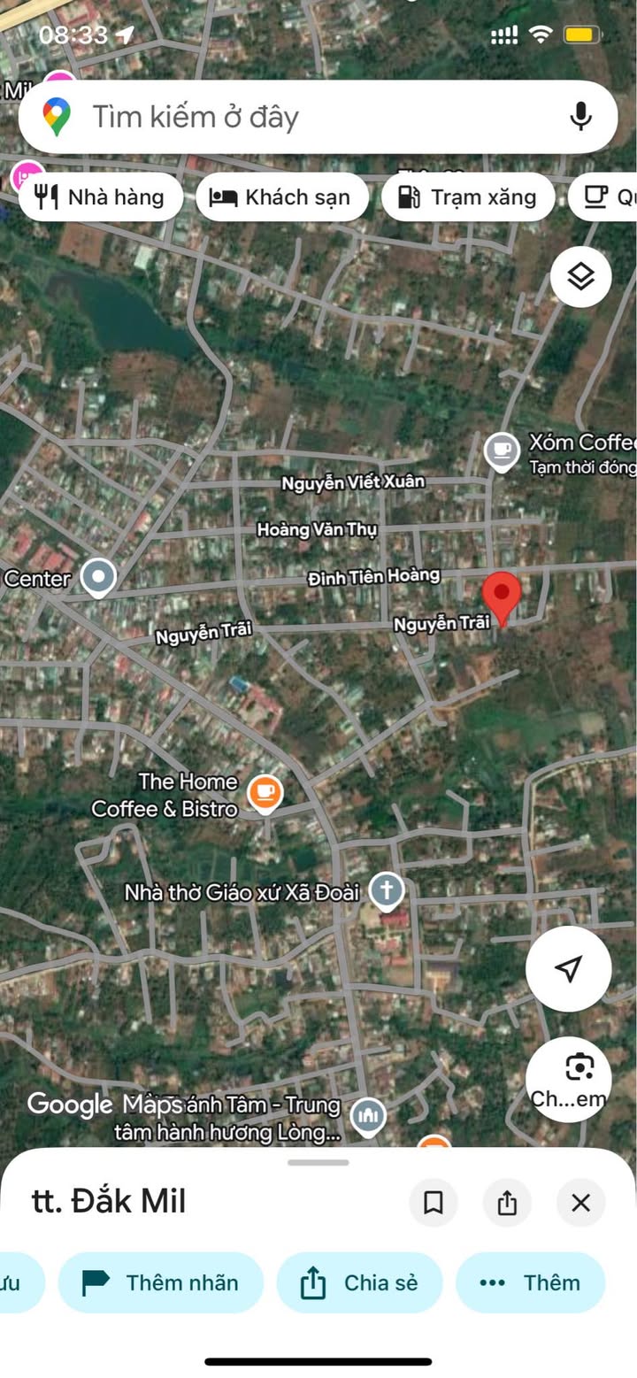 Đất mặt tiền đường Nguyễn Trãi Đắk Mil 180m² giá 1.5 tỷ - Đầu tư sinh lời ngay!